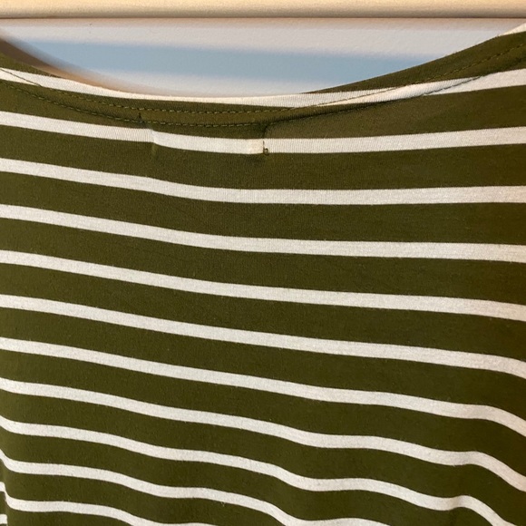 Piko 1988 Green and white striped tunic top - Picture 6 of 7